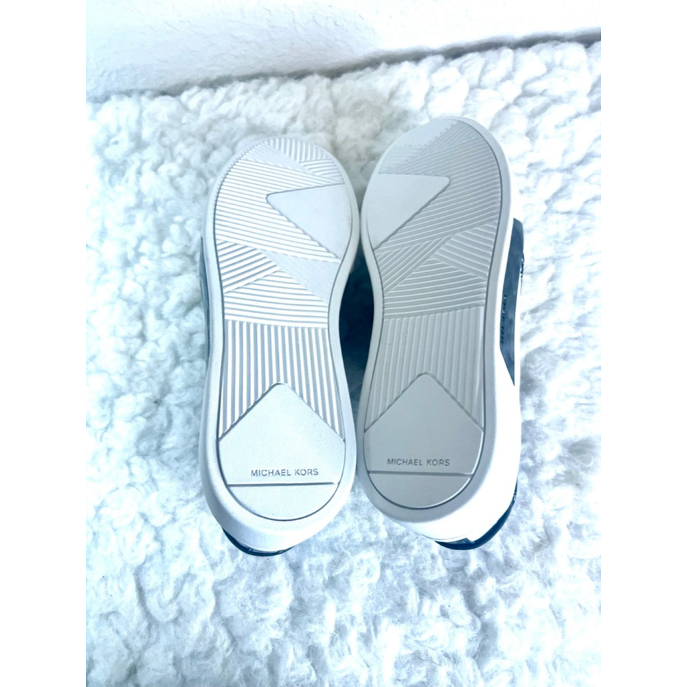Michael Kors Brenden White Leather slip-on fashion sneakers women size 8M - Picture 7 of 9